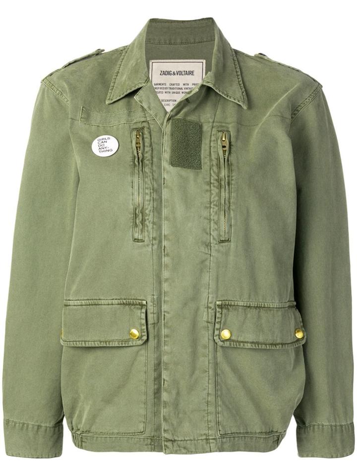 Zadig & Voltaire Kid Mili Parka Jacket - Green