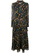 Equipment Floral Print Midi Dress - Blue