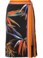 Emilio Pucci Printed Skirt, Women's, Size: 46, Black, Silk/viscose