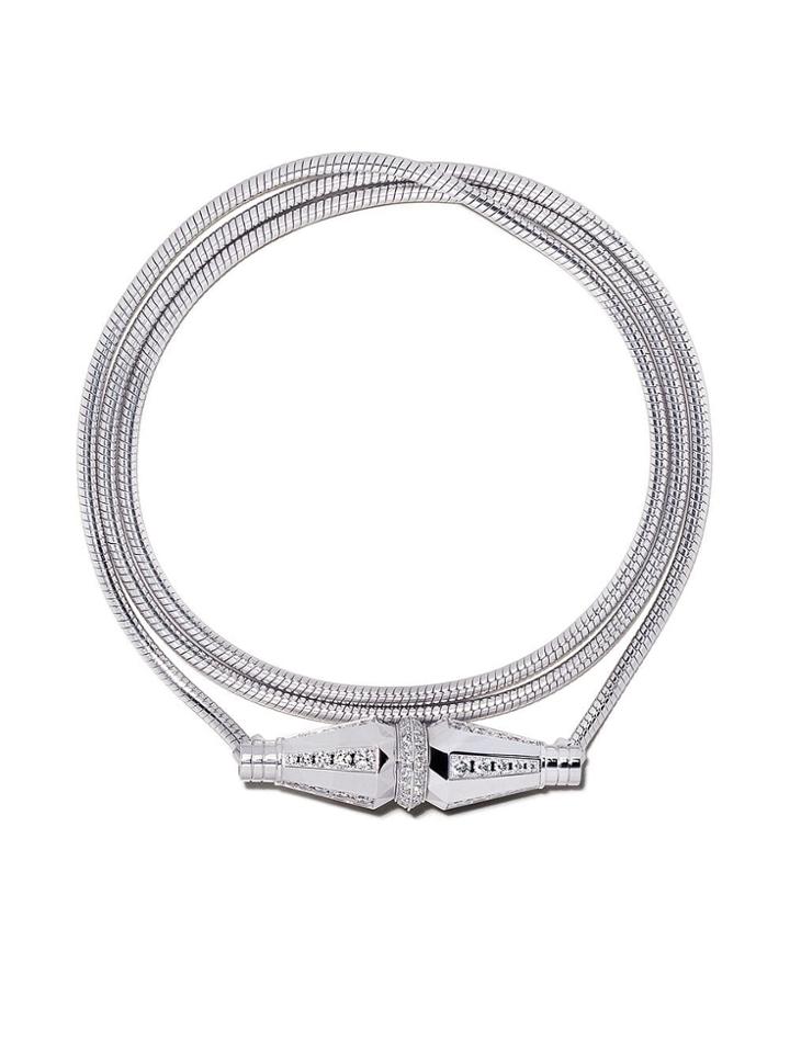 Boucheron 18kt White Gold Jack De Boucheron Triple Wrap Diamond