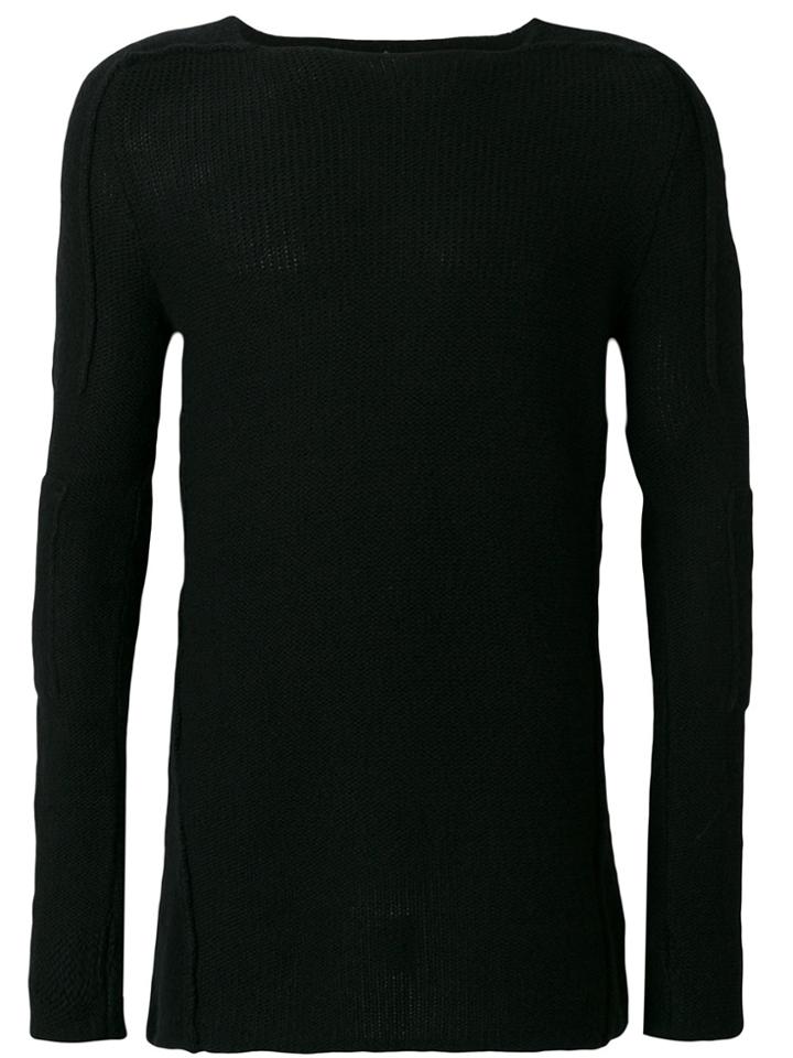 Masnada Long Ribbed Sweater - Black