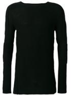 Masnada Long Ribbed Sweater - Black