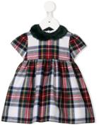 Il Gufo Plaid Flared Dress - Green