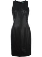 Lauren Ralph Lauren Fitted Dress, Women's, Size: 12, Black, Polyurethane/polyester/acrylic/cotton