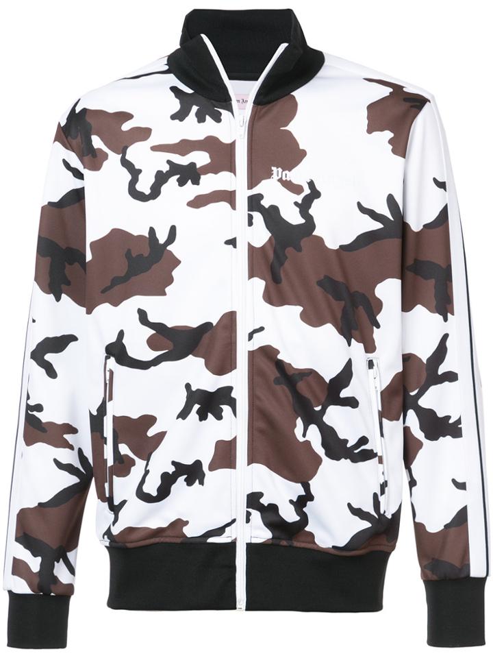 Palm Angels Camouflage Bomber Jacket - Brown