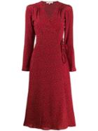 Vanessa Bruno Floral Print Midi Dress - Red