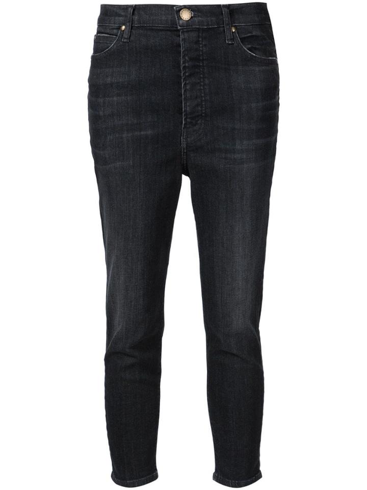 The Great High Rise Cropped Jeans - Black