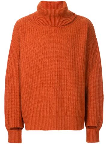 Unused Turtleneck Sweater - Yellow & Orange