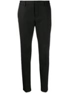 Saint Laurent Satin Stripe Trousers - Black