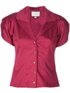 Alexis Cass Puffed-shoulder Shirt - Red