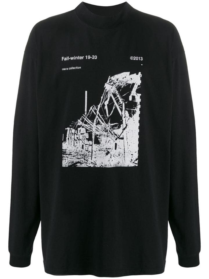 Off-white Photographic Print Long-sleeved T-shirt - Black