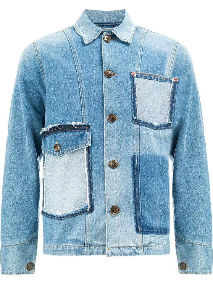 Ports 1961 Raw Pocket Denim Jacket - Blue