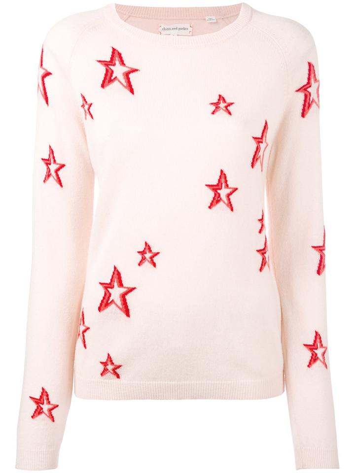 Chinti And Parker - Star Sweater - Women - Cashmere - Xs, Pink/purple, Cashmere