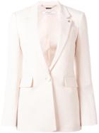 Givenchy Notched Lapel Blazer, Women's, Size: 38, Pink/purple, Cupro/virgin Wool