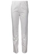 Sofie D Hoore Plug Fitted Cuff Trouser, Women's, Size: 6, White, Cotton