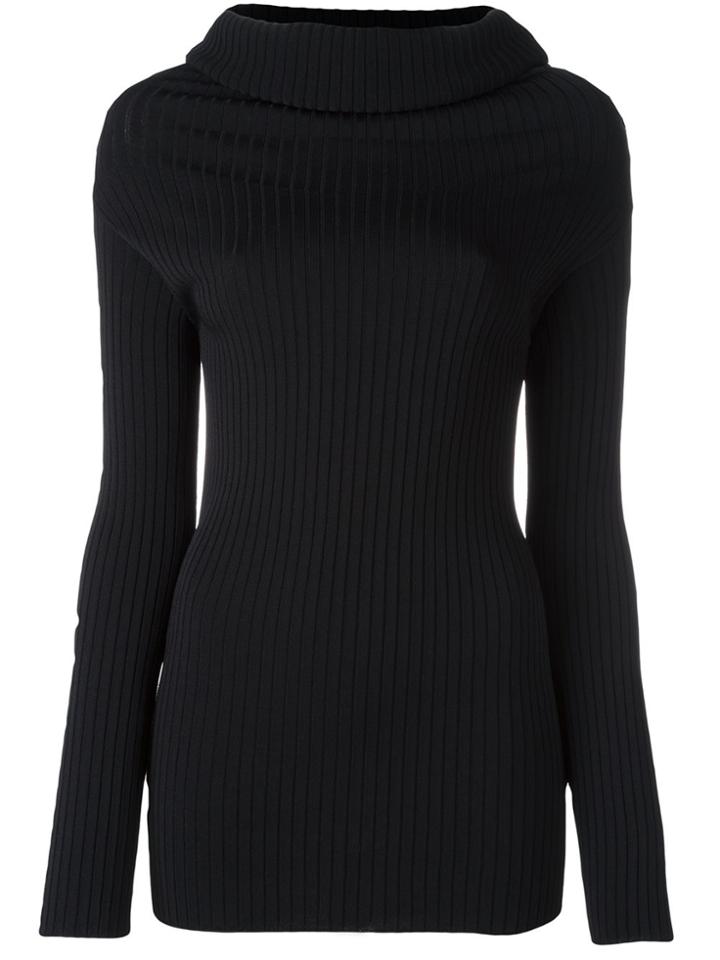 Valentino Cowl Neck Jumper - Black