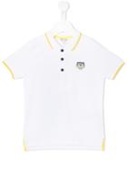 Kenzo Kids Tiger Patch Polo Shirt, Boy's, Size: 10 Yrs, White