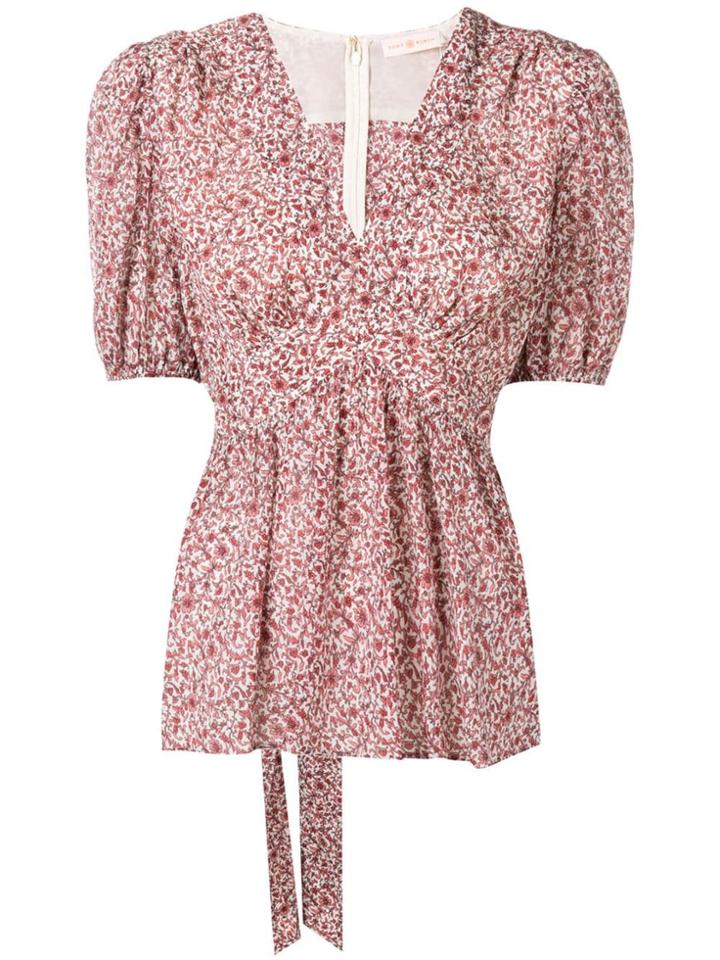 Tory Burch Floral Print Blouse - Red