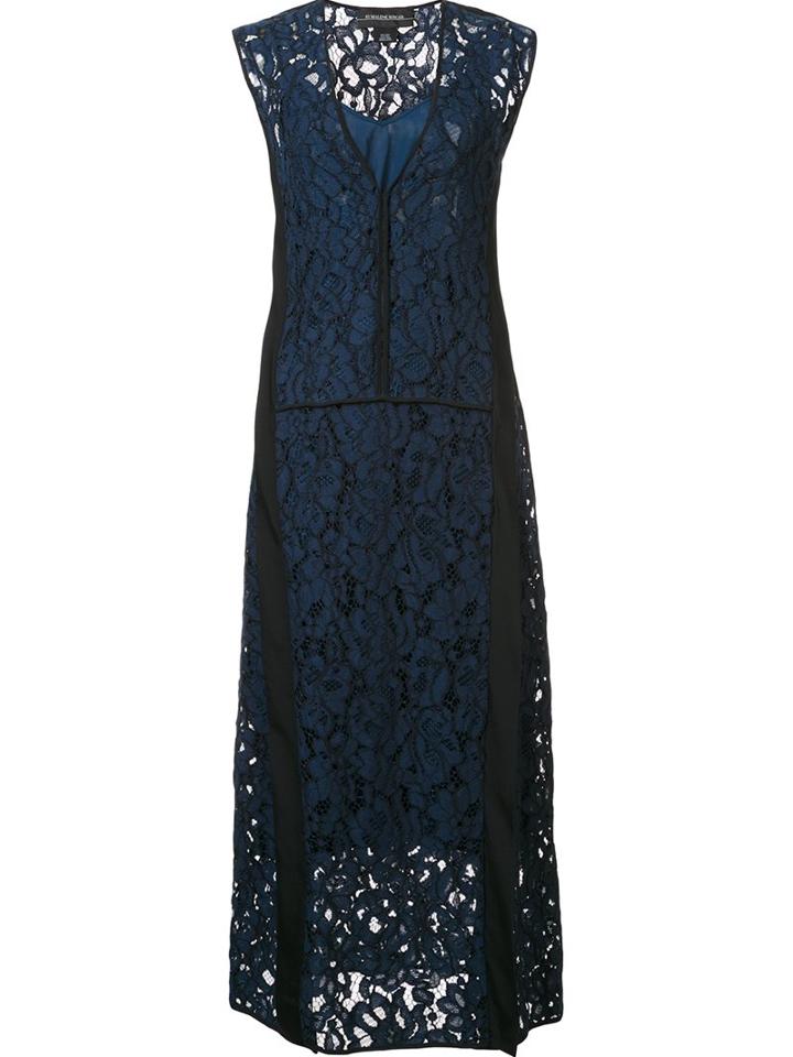 By Malene Birger 'photon' Dress, Women's, Size: 42, Blue, Cotton/polyamide/viscose