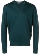 Corneliani V-neck Sweater - Green