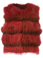 Meteo By Yves Salomon Sleeveless Fur Jacket
