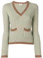 Chanel Pre-owned 1997's V-neck Jumper - Neutrals