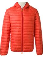 Save The Duck Hooded Puffer Jacket, Men's, Size: Xl, Red, Nylon/feather Down