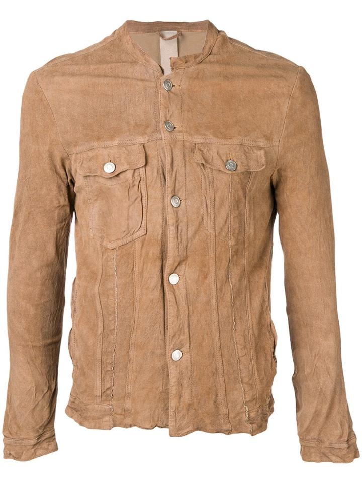 Giorgio Brato Wrinkled Effect Jacket - Brown