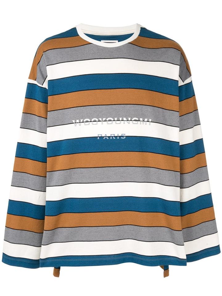 Wooyoungmi Striped Oversized Sweatshirt - Multicolour