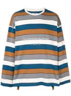 Wooyoungmi Striped Oversized Sweatshirt - Multicolour