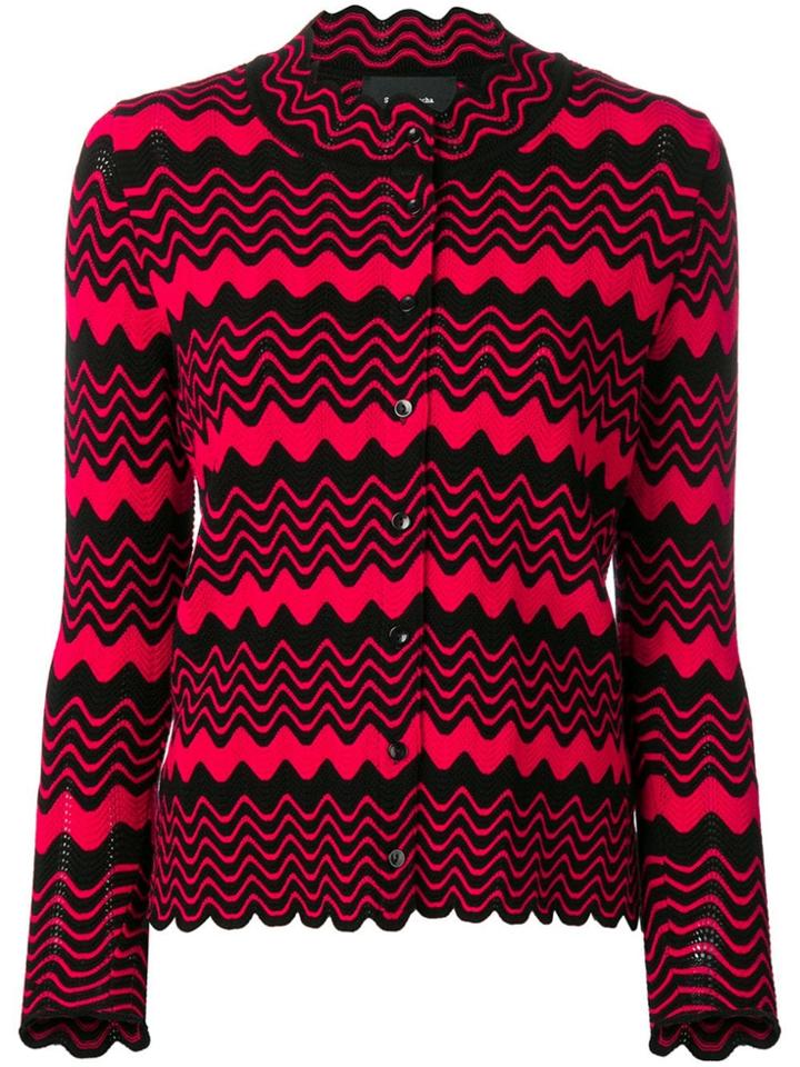 Simone Rocha Scalloped Knit Cardigan - Black
