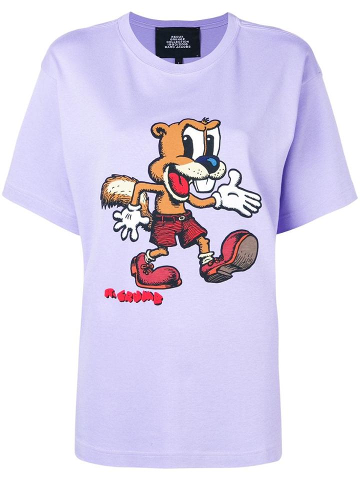Marc Jacobs R. Crumb Print T-shirt - Purple
