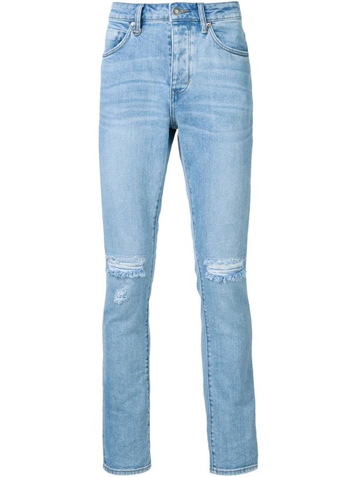 Neuw Ripped Knee Jeans, Men's, Size: 32, Blue, Cotton/spandex/elastane