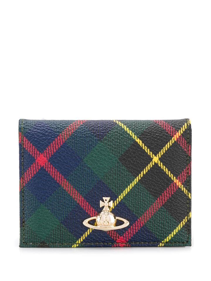 Vivienne Westwood Tartan Bifold Wallet - Green
