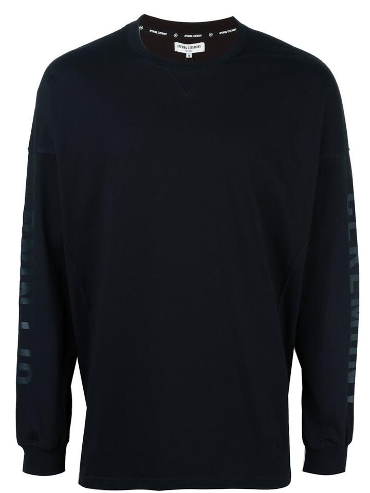 Opening Ceremony Logo Arm Print Sweatshirt