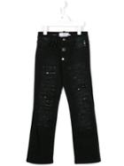 Philipp Plein Kids 'studs' Straight-leg Jeans, Boy's, Size: 10 Yrs, Grey