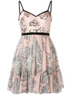 Manoush - Paisley Print Dress - Women - Cotton/polyester - 38, Pink/purple, Cotton/polyester