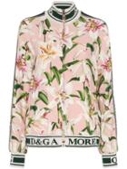 Dolce & Gabbana Cady Lily-print Track Jacket - Multicolour