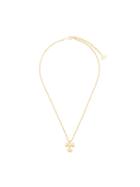 Christian Dior Pre-owned Ribbon Logo Pendant Necklace - Gold