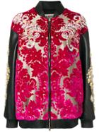 Fausto Puglisi Damask Embellished Jacket - Pink & Purple