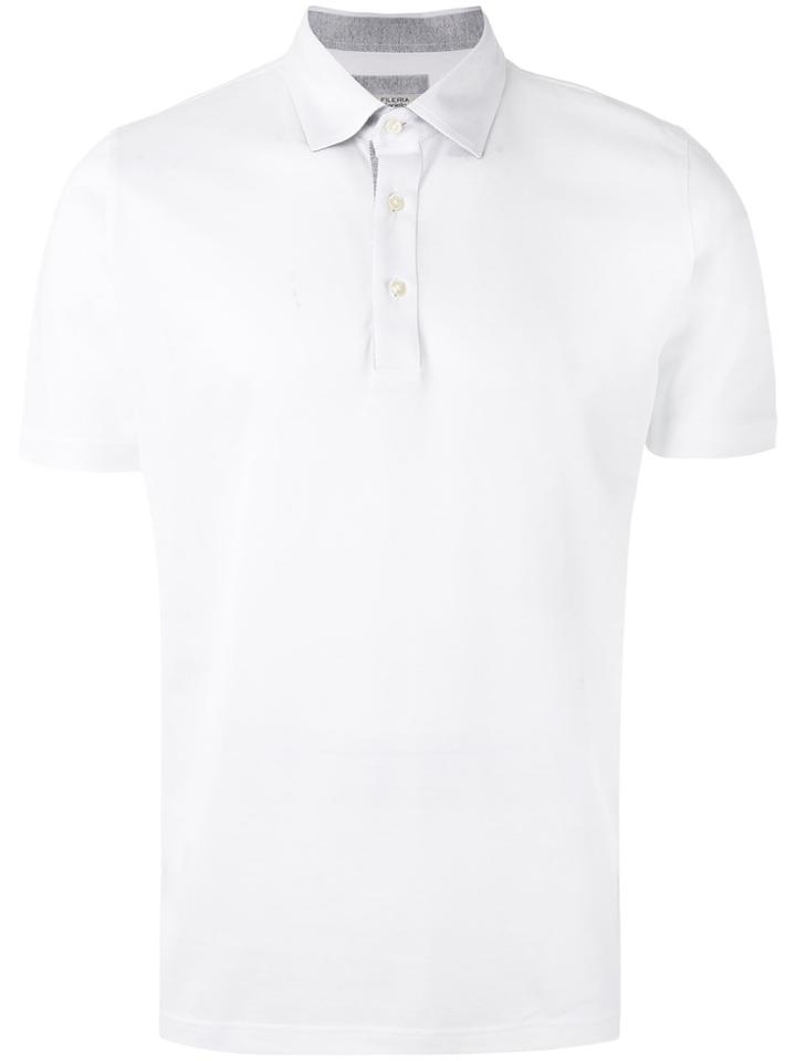 La Fileria For D'aniello Short Sleeve Polo Shirt - White