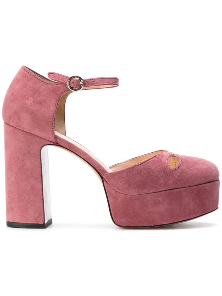 Marc Jacobs Platform Pumps - Pink & Purple