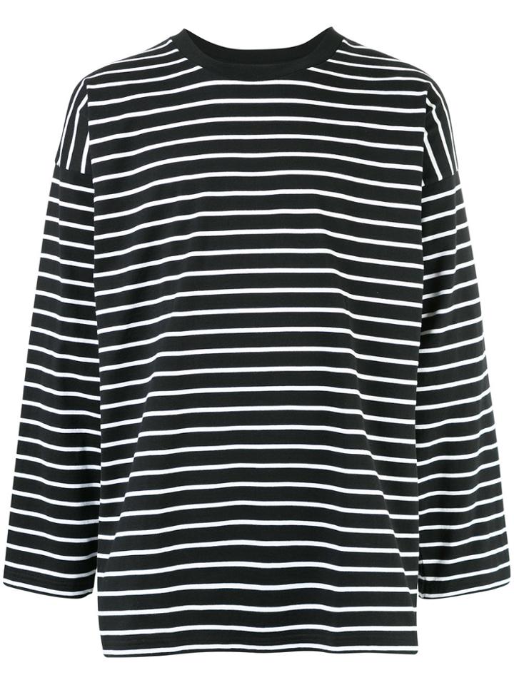 Monkey Time Long Sleeve Striped T-shirt - Black