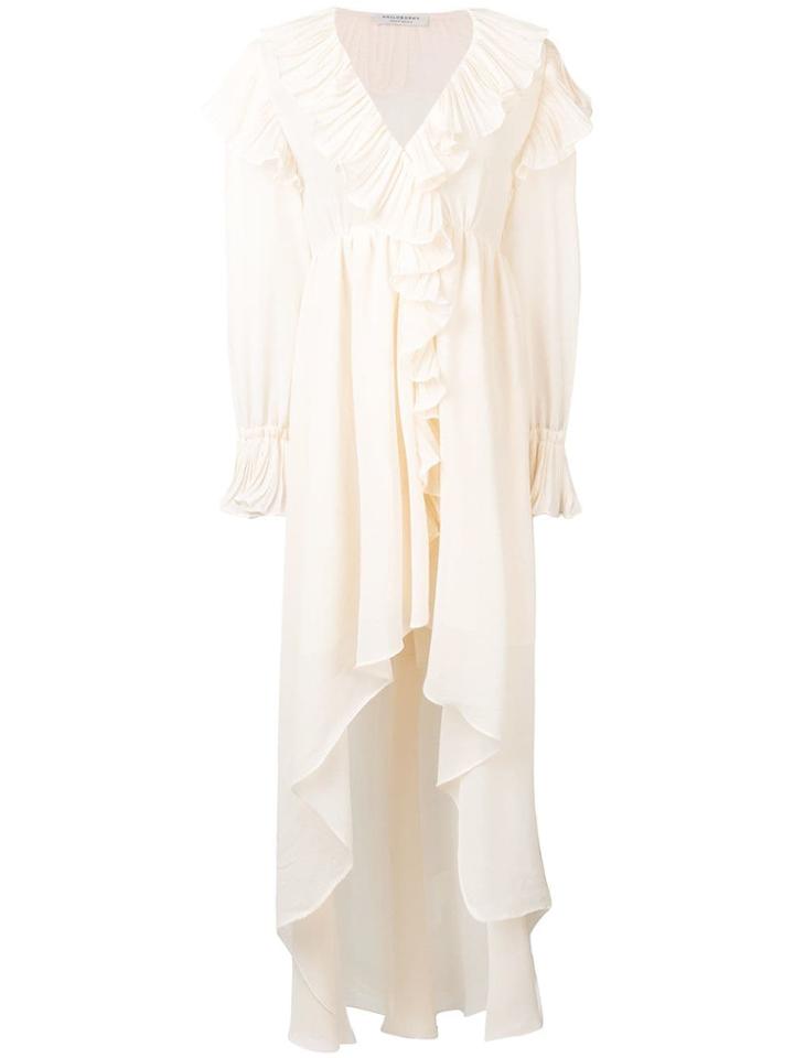 Philosophy Di Lorenzo Serafini Ruffled Asymmetric Dress - Neutrals