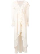 Philosophy Di Lorenzo Serafini Ruffled Asymmetric Dress - Neutrals