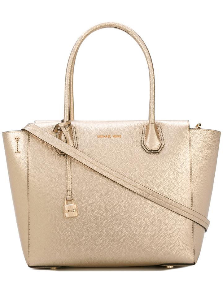 Michael Michael Kors - Mercer Tote - Women - Calf Leather - One Size, Women's, Grey, Calf Leather
