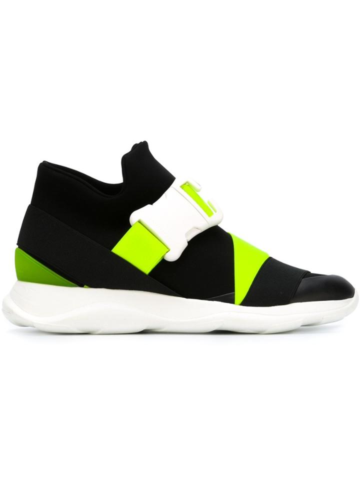 Christopher Kane Mid-top Buckle Sneakers - Black