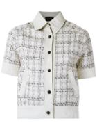Andrea Bogosian - Short Sleeves Jacket - Women - Acrylic/polyester/wool - M, White, Acrylic/polyester/wool