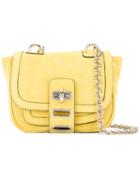 Tila March - Manon Shoulder Bag - Women - Calf Suede - One Size, Yellow/orange, Calf Suede