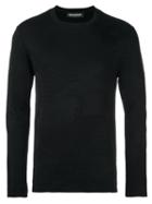 Neil Barrett Patterned Camouflage Sweater, Men's, Size: Small, Black, Viscose/nylon/cotton/rayon